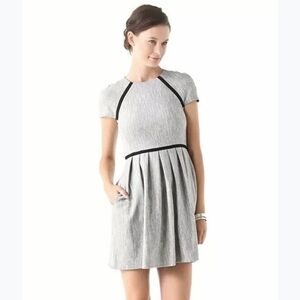Tibi New York Dress Tweed Gray Mini